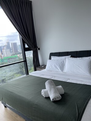 Family Apartment, 3 Bedrooms | Egyptian cotton sheets, premium bedding, individually furnished - Opus Residences Kuala Lumpur by Luna (Kuala Lumpur)