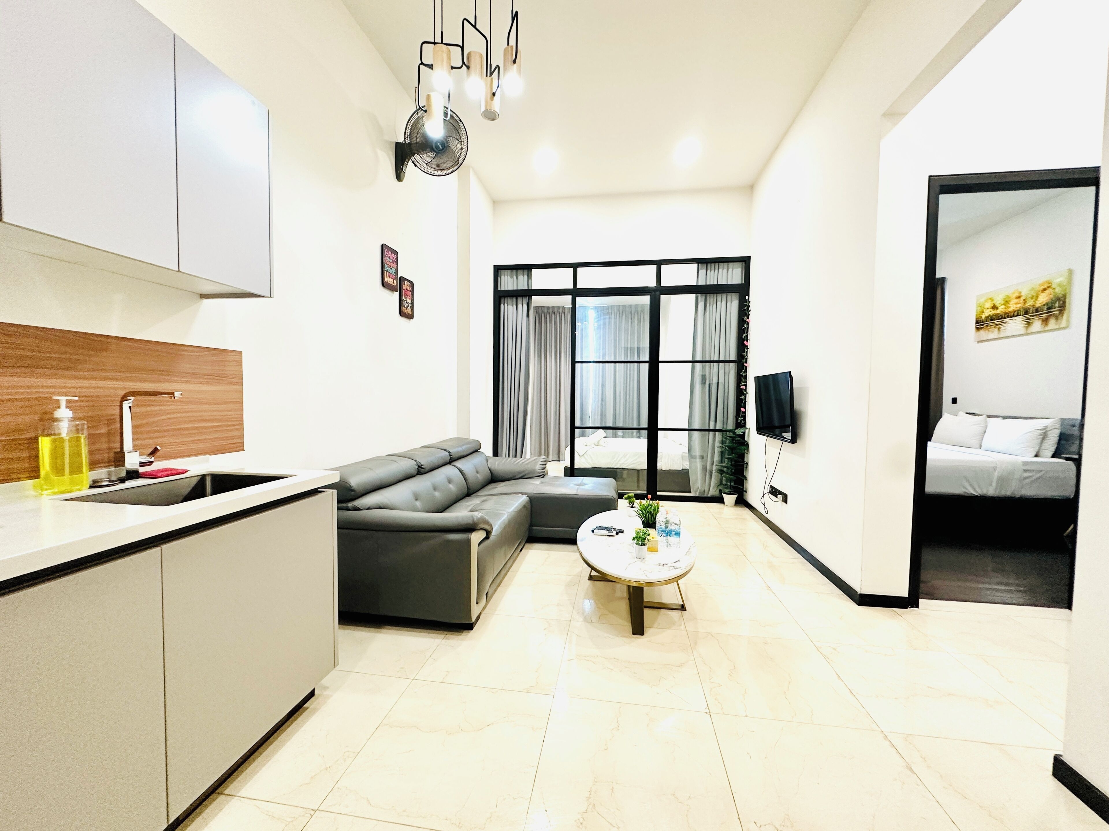 Executive-Apartment, 2 Schlafzimmer | Wohnbereich