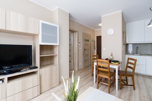 Apartamento, 1 quarto, sacada | Sala de estar