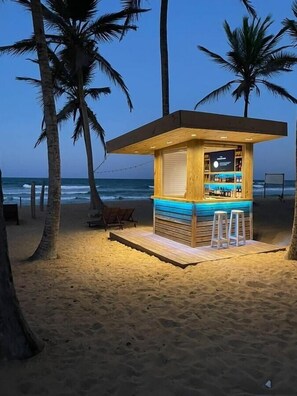 On the beach