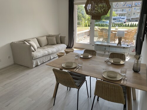 Wassersleben near Flensburg Renovated beach apartment with sea view & close to the beach