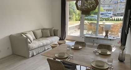 Wassersleben near Flensburg Renovated beach apartment with sea view & close to the beach