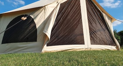 6m xl Bell Tent, Near Whitby, With log Burner