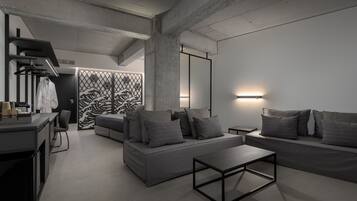 Habitación doble Premium | Caja de seguridad en la habitación y escritorio