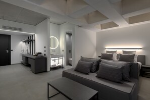 In-room safe, desk, laptop workspace, blackout curtains - Essence Suites (Rhodes)