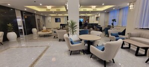 Sitteområde i lobbyen