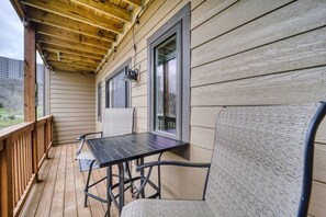 屋外ダイニングエリア