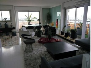 TV - Large apartment with panoramic view and balcony. (Paris)