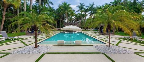 Una piscina riscaldata