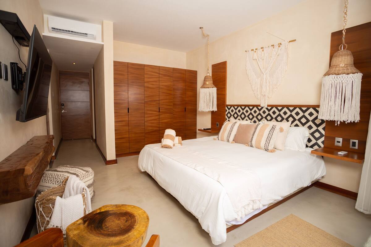 Apartamento luxo | Cofres nos quartos, Wi-Fi de cortesia, roupa de cama