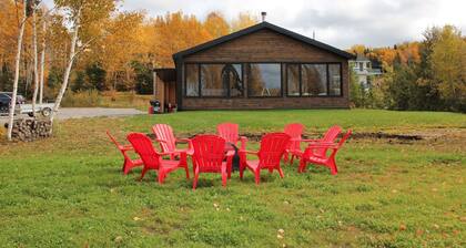 Chalet sur le bord du Lac des Commissaires