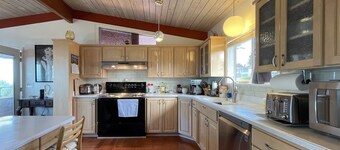 Strait view! Great location for hiking, biking, kayaking and whale watching.