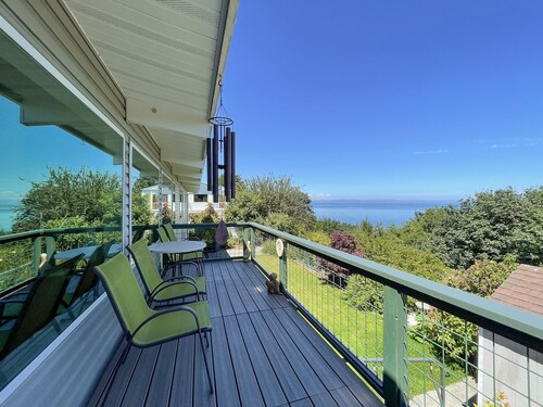 Strait view! Great location for hiking, biking, kayaking and whale watching.