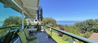 Strait view! Great location for hiking, biking, kayaking and whale watching.