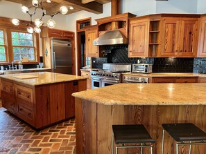 Private kitchen - 7BR Scenic Luxury Getaway on 60Acres with 2 ponds, firepit, and more! (Conyers)