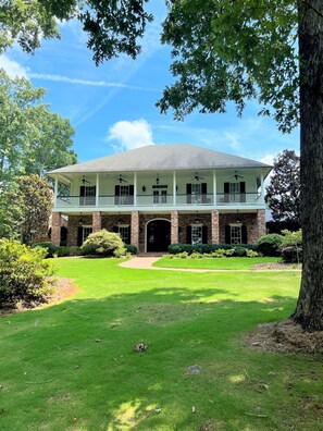 Exterior - 7BR Scenic Luxury Getaway on 60Acres with 2 ponds, firepit, and more! (Conyers)