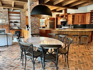 Dining - 7BR Scenic Luxury Getaway on 60Acres with 2 ponds, firepit, and more! (Conyers)