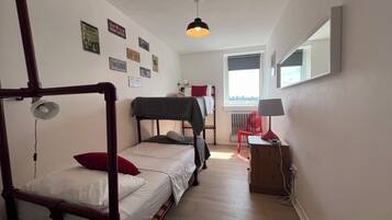 2 bedrooms, iron/ironing board, travel crib, WiFi