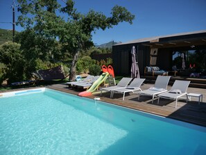 Outdoor pool, a heated pool - Di Sogni, villa d'archi, 8pax, large heated pool (Lecci)