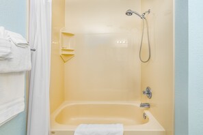 Free toiletries, hair dryer, towels