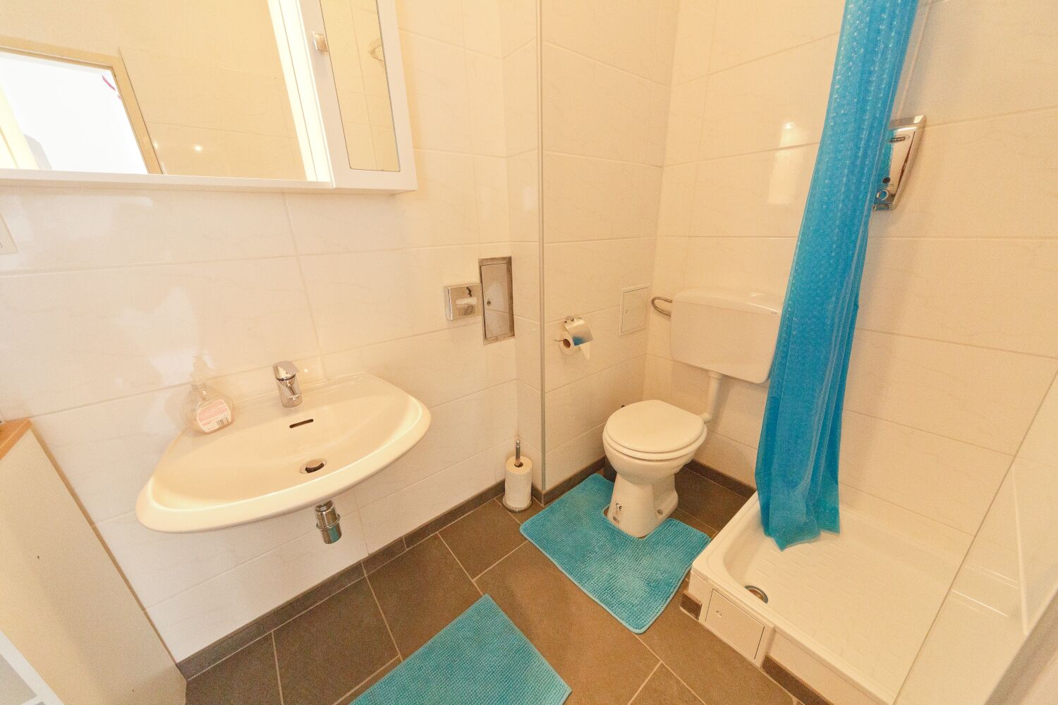 Hårføner, håndklær, såpe og toalettpapir