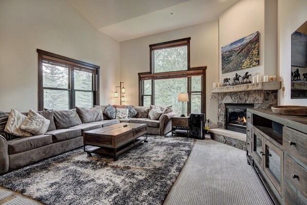 Townhome, 4 Bedrooms | Living area | 32-inch flat-screen TV with cable channels, TV