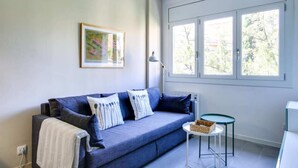 Eenvoudig appartement, 1 tweepersoonsbed | Woonruimte