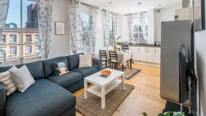 Basic Apartment, 2 Double Beds | Living area | TV - Tower Hill Residence VII (London)