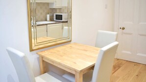 Basic Apartment, 1 Double Bed | Private kitchen | Dining table - Fabulous Nine Elms Flat (London)