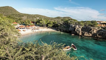 Sillas reclinables de playa, toallas de playa