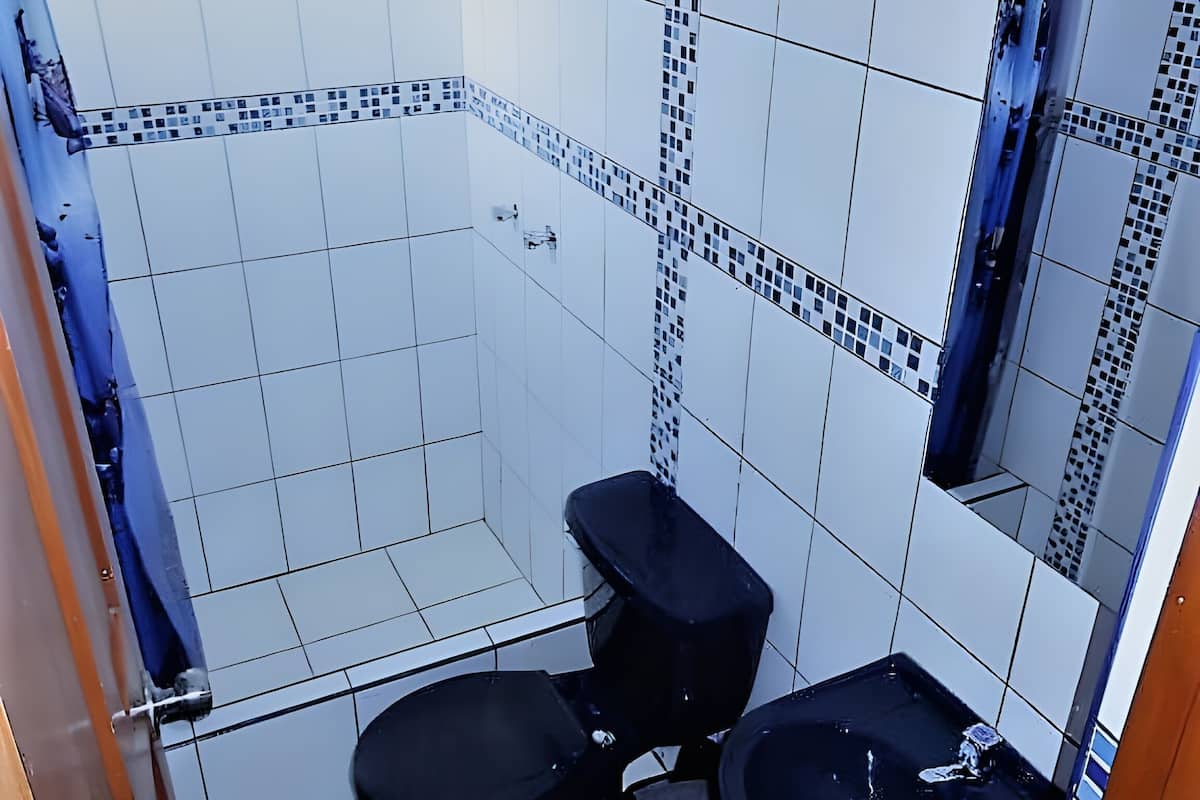 superior room | bathroom | shower, hydromassage showerhead, free toiletries, soap