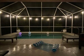 Et oppvarmet basseng