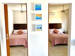 2 habitaciones, tabla de planchar con plancha y wifi gratis 