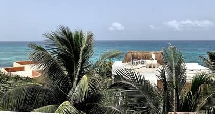 Gorgeous cozy apartment with pool, balcony and roof top in Punta Sur! Casa Ama 4