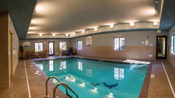 Indoor pool, a heated pool