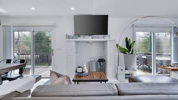 Smart TV, table football, books