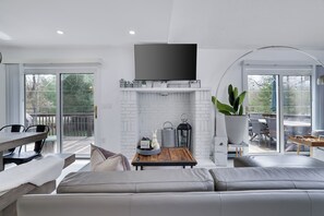 Smart TV, table football, books