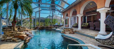 Indoor pool, a heated pool