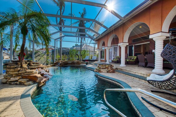Indoor pool, a heated pool