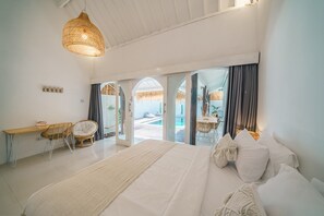 Vila superior | 3 quartos, cofres nos quartos, roupa de cama