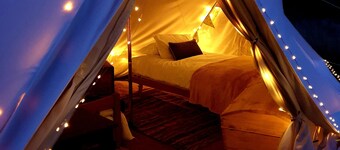 6m Emperor tent, near Whitby, with log burner
