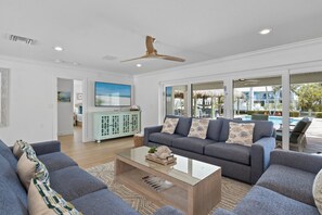 Smart TV, table tennis, books - Once Upon a Tiki: Canal, Dock, Backyard Paradise, Games, Pool by Anna Maria Life Vacation Rentals (Anna Maria)