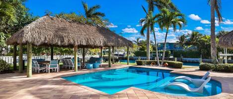 A heated pool