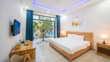 Minibar, camas extra, wifi gratis y ropa de cama