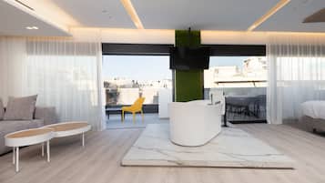 Acropolis View Executive Suite | Baignoire à jets