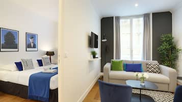 1 chambre, bureau, fer et planche à repasser, Wi-Fi gratuit