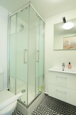 Shower, hair dryer