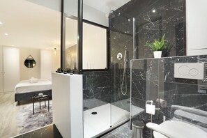 Shower, hair dryer