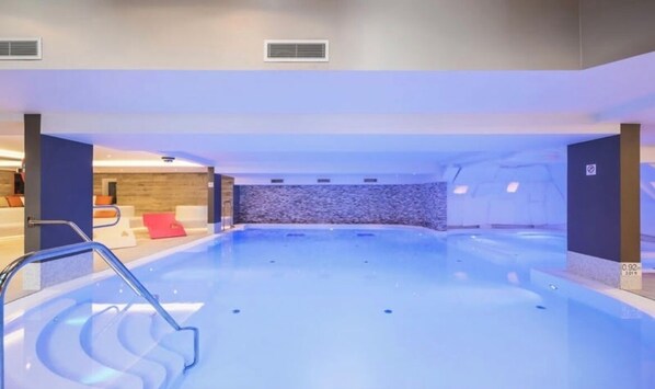 Indoor pool, a heated pool