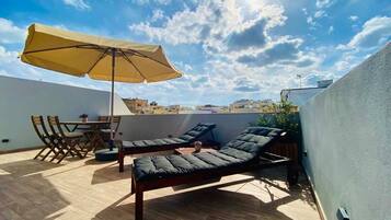 Superior Studio Suite, Terrace, City View | Terrace/patio